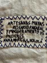 Mayan Embroidered Folk Art Tapestry 25-H:  La Escuela  (The School) - Rosario Parabal