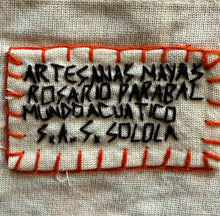 Mayan Embroidered Folk Art Tapestry 25-B:  Mundo Acuatico  (The Water World) - Rosario Parabal