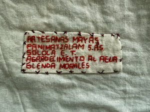 Mayan Embroidered Folk Art Tapestry 25-C:  Agradecimiento A Agua (Appreciation of the Water) - Dalia Morales