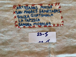Embroidered Folk Art Tapestry 23-I:  La Tapisca (The Corn Harvest) - Sandra Morales