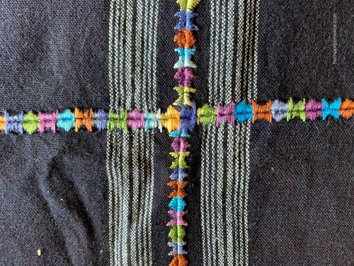 Corte - Indigo Morga Skirt from Nahuala Guatemala C_N_079