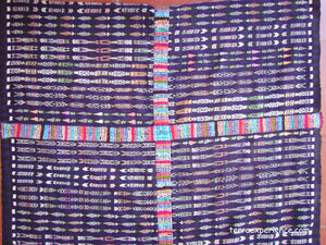 Corte - Solola Guatemala Tube Skirt or Corte Material with Jaspe and Randa  C_SO_004