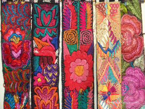 Chichicastenago Sash Belts or Fajas from Guatemala - Rack 18B