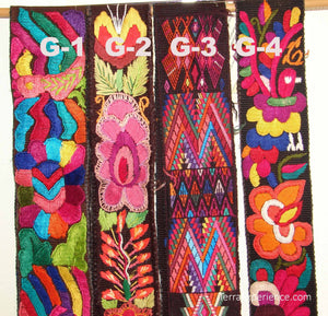 Chichicastenago Sash Belts or Fajas from Guatemala - Rack 18G