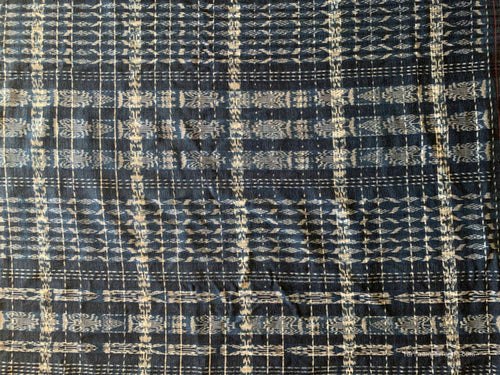 Corte - Indigo Jaspe Skirt Material from Guatemala C_IJ_014A