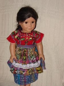 Doll - Patzun  Flowered  18" Doll Outfits