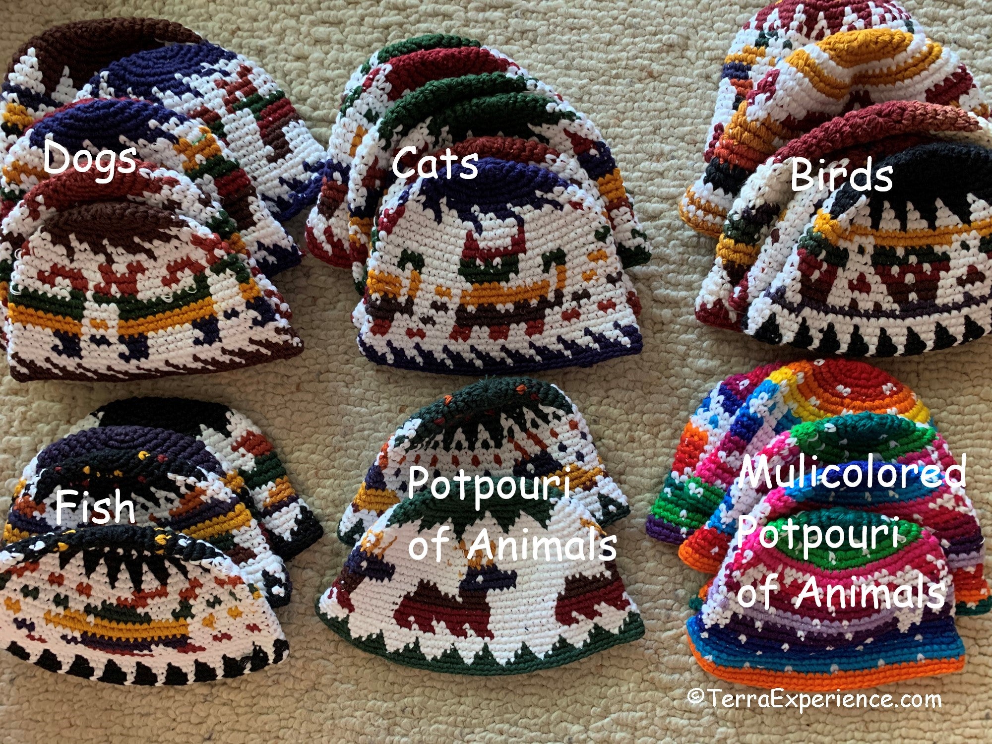 Doll Hat, Gorras from Chichicastenango with Animal Designs fit
