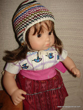 Doll Hats,  "Gorras" "Chavo" Style Crocheted Hat with Flaps (many colors)