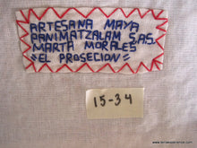 Mayan Embroidered Folk Art Tapestry 15-34:    "El Procession" ( The Procession),  Marta Morales