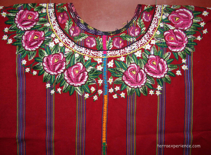 Huipil - Patzun, Woman's Flowered H_PA_16-07