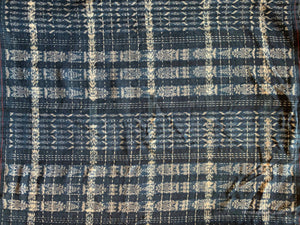 Corte - Indigo Jaspe Skirt Material from Guatemala C_IJ_014A