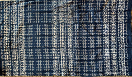 Corte - Indigo Jaspe Tube Skirt Material from Guatemala  C_IJ_030