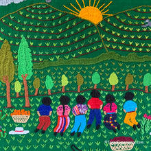 Mayan Embroidered Folk Art Tapestry 20-B:  "Agradeciminto a la Madre Tierra" (Gratitude to Mother Earth) - Erica Leja