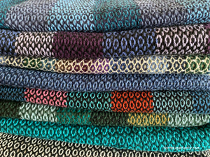 Scarves: Natural Dye Hand Woven Cotton Chinimaya Colors from San Juan La Laguna