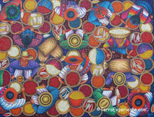 Angelina Quic Large Oil Painting - Mayan Corn and Coffee Market Overhead  (P-L-AQ-19i) 30"x40" (LARGE)