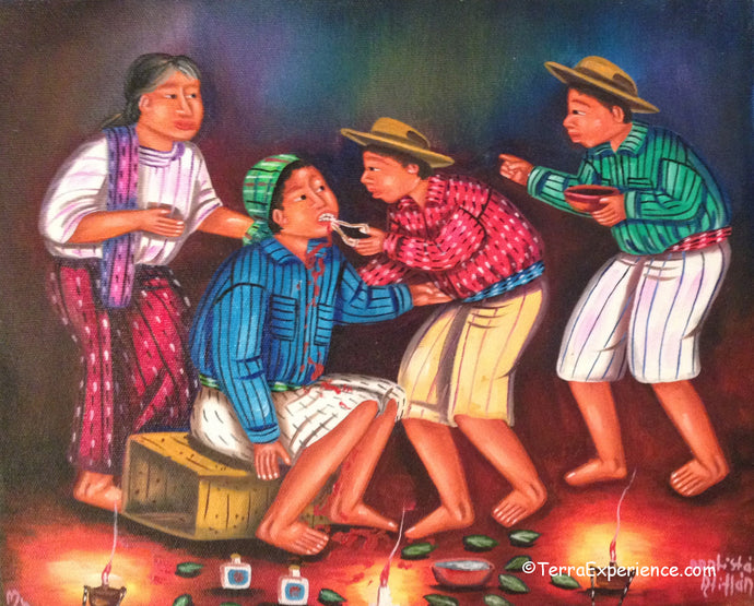 Mauricio Pur Gonzalez Oil Painting - Mayan Dentistry  (P-M-MPG-001)  9