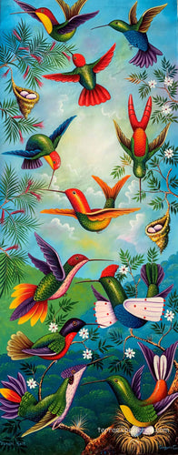 Gregory Coche Mendoza-  Colobri (Hummingbirds)  (P-L-GCM-20A) 20' x 50