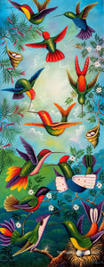 Gregory Coche Mendoza-  Colobri (Hummingbirds)  (P-L-GCM-20A) 20' x 50"
