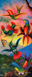 Gregory Coche Mendoza-  Colobri (Hummingbirds)  (P-L-GCM-20C)  12" x 18"