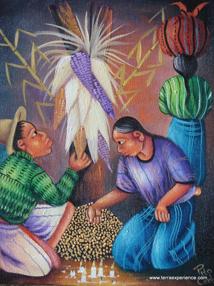 Pito Cortez Oil Painting - Ceremony of the Maize (P-M-PC-001)  9