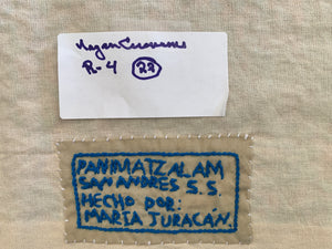Mayan Embroidered Folk Art Tapestry __-R04:  "Ceremonia Maya" (Mayan Ceremony) - Maria Juracan